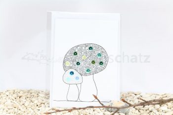 Pailletten-Pilz Karte, kleine Kreise – Bild 3