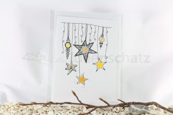 Pailletten-Sternen Karte, Modell B – Bild 4