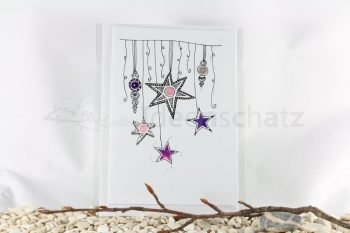Pailletten-Sternen Karte, Modell B – Bild 3