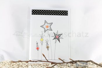 Pailletten-Sternen Karte, Modell D – Bild 3