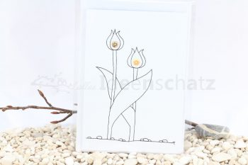 Pailletten-Tulpen-Paar Karte – Bild 3