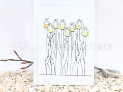 Tulpen-Blumenbeet Karte