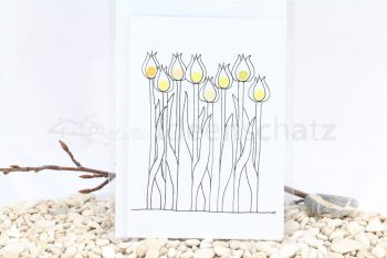 Tulpen-Blumenbeet Karte