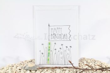 Karte Happy Birthday-Fahne – Bild 3