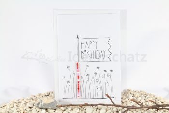 Karte Happy Birthday-Fahne – Bild 4