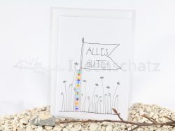 Karte Alles Gute-Fahne