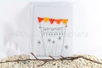 Karte Wimpelgirlande Happy Birthday – Bild 2