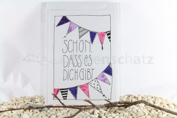 Karte "schön dich gibt" – Bild 4