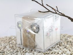 Box mit Zettel Blumen