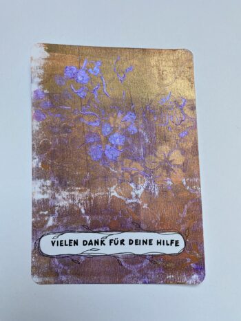 Postkarte "Vielen Dank für deine Hilfe"