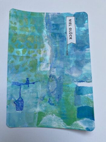 Postkarte "viel Glück"