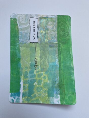Postkarte "von Herzen"