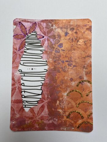 Postkarte "Härzliche Glückwunsch"