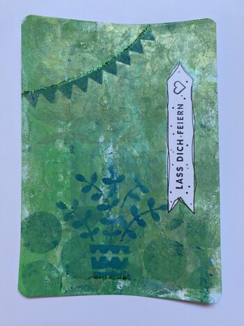 Postkarte "Lass dich feiern"