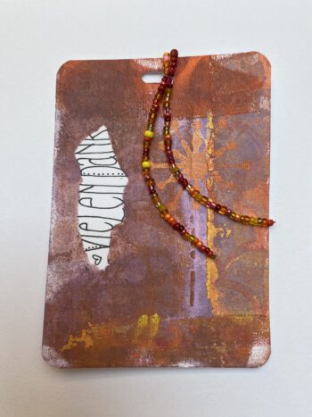 Perlenkette zur Postkarte – Bild 2