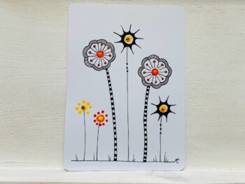 Postkarte Blumen Modell A