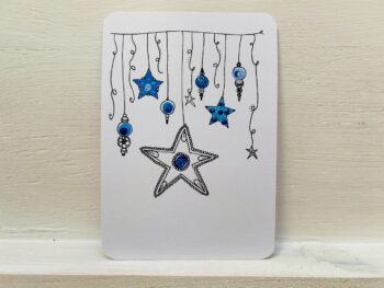 Postkarte Stern hängend mit Kreisli – Bild 7
