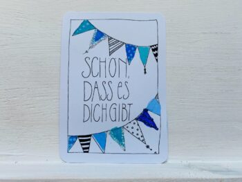 Postkarte Schön, dass es dich gibt – Bild 2