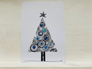 Postkarte Tanne mit Kreise – Bild 2