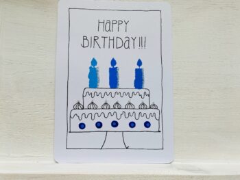 Postkarte Happy Birthday Torte – Bild 2