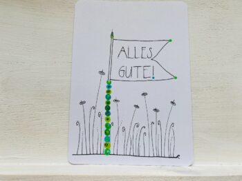 Postkarte Alles Gute Fahne – Bild 3