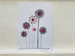 Postkarte Blumen Modell C