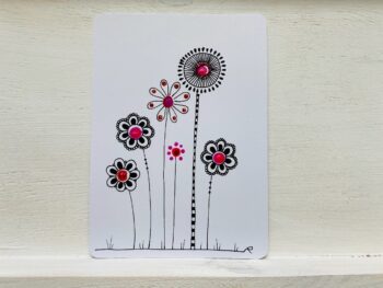 Postkarte Blumen Modell C