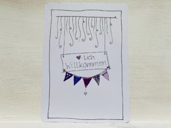 Postkarte Herzlich Willkommen – Bild 5