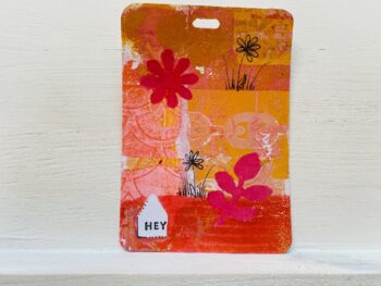 Paketanhänger "Hey"