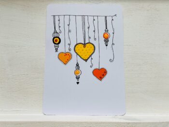 Postkarte Herzen hängend – Bild 7