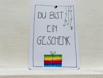 Postkarte Du bist ein Geschenk – Bild 7