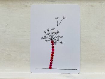 Postkarte Pusteblume