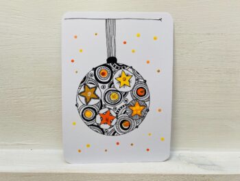 Postkarte Kugel Sterne – Bild 3