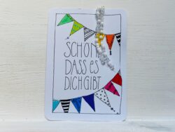 Mini-Karte Schön, dass es dich gibt