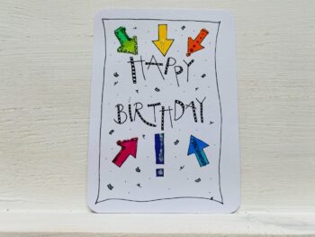 Mini-Karte Happy Birthday Pfeile – Bild 5