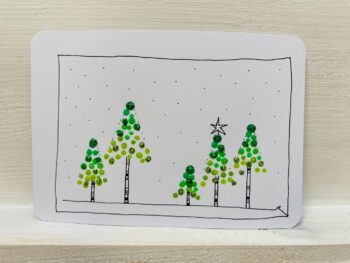 Postkarte Tannenwald
