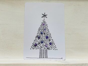 Postkarte Tanne mit Sternli – Bild 2