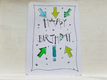 Postkarte Happy Birthday Pfeile – Bild 5