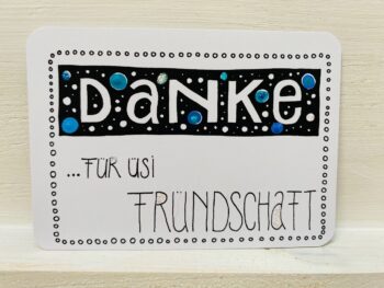 Postkarte Danke für üsi Fründschaft – Bild 3