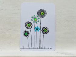 Mini-Karte Blumen Modell C