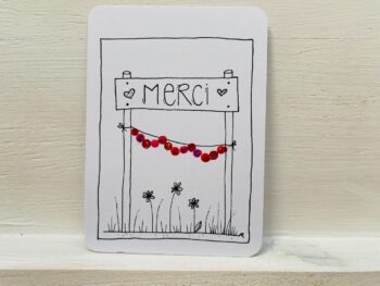Postkarte Merci – Bild 3