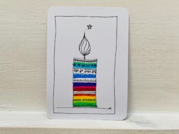 Mini-Karte Kerze – Bild 3