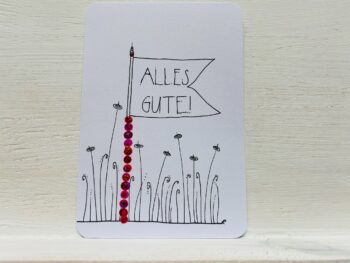 Mini-Karte Alles Gute Fahne – Bild 3