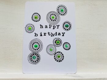 Mini-Karte Happy Birthday Kreise – Bild 5
