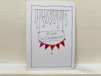 Mini-Karte Herzlich Willkommen – Bild 3