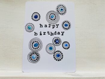 Postkarte Happy Birthday Kreise – Bild 6