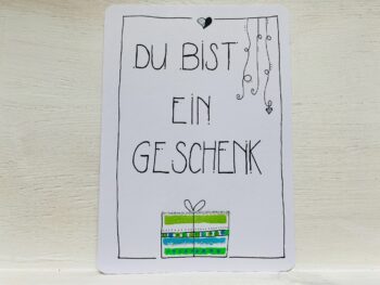 Postkarte Du bist ein Geschenk – Bild 6