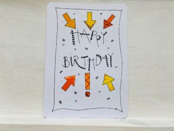 Mini-Karte Happy Birthday Pfeile – Bild 6