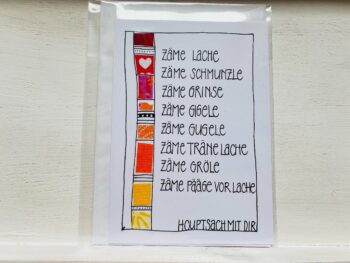 Karte Zäme lache
