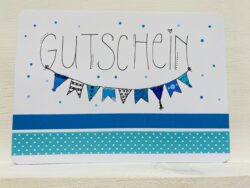 Postkarte Gutschein